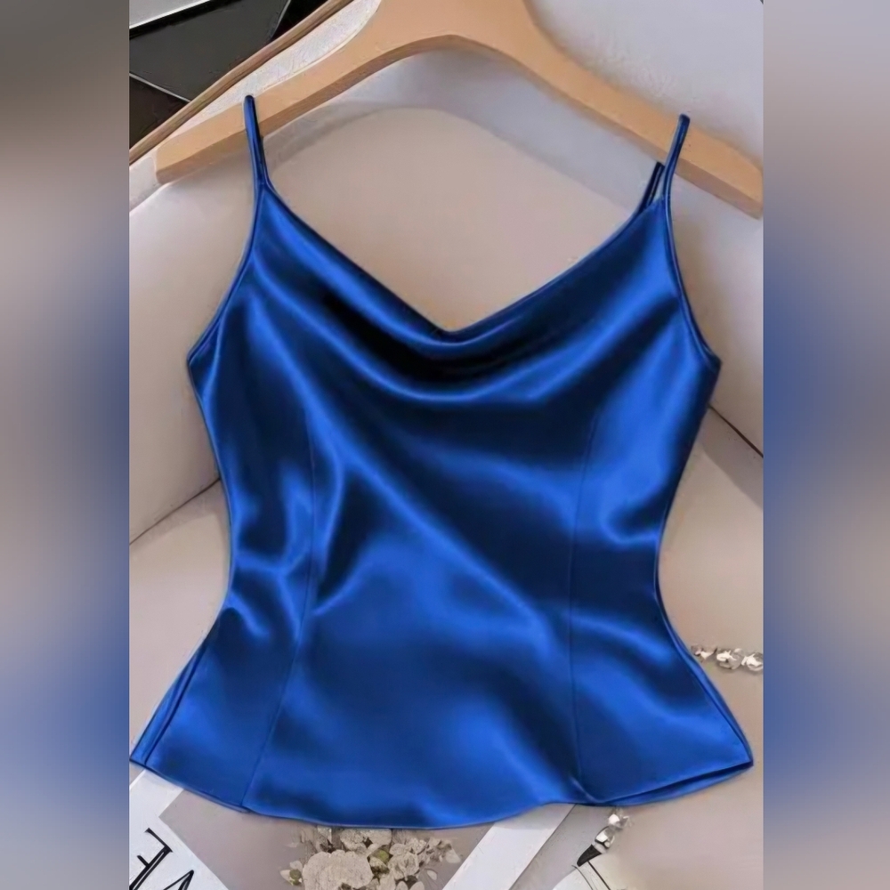 Boston Proper | NWOT Blue Satin